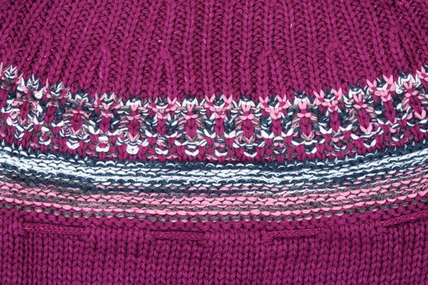 紫针织的背景 — 图库照片