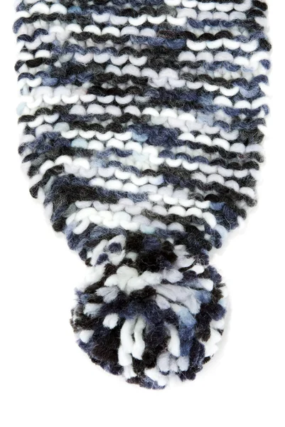 Частично вязаный теплый шарф — стоковое фото