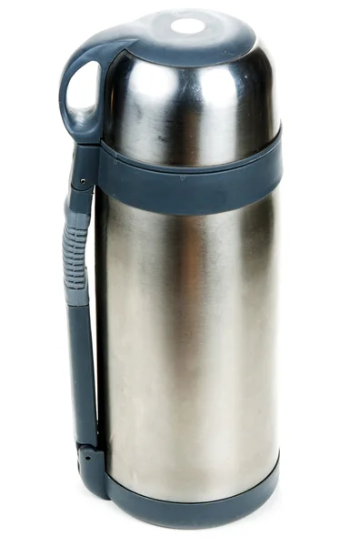 Steel thermos locked insulated — Stock Photo, Image