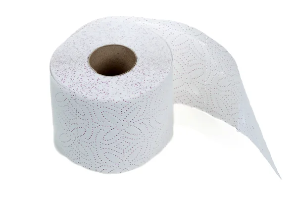 Perforated toilet paper in roll — Stock Photo, Image