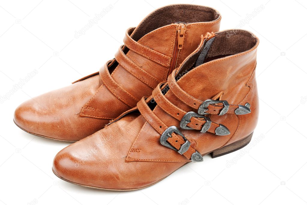 Brown feminine loafers