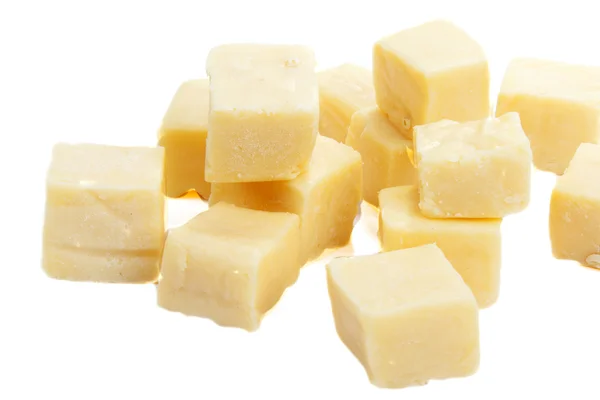 イタリアの正方形のチーズ — ストック写真