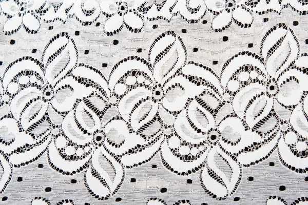 White lace with pattern in the manner of flower — Stock Photo, Image
