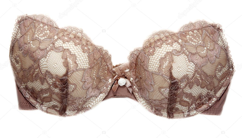 Brown bra without lace