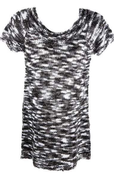 Knitted feminine black gown — Stock Photo, Image