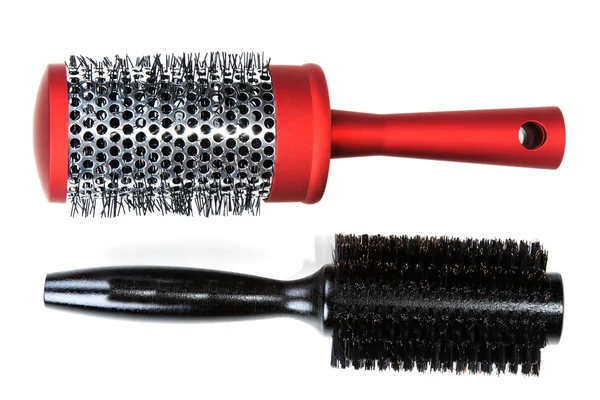 Two red massages comb — Stock Photo, Image