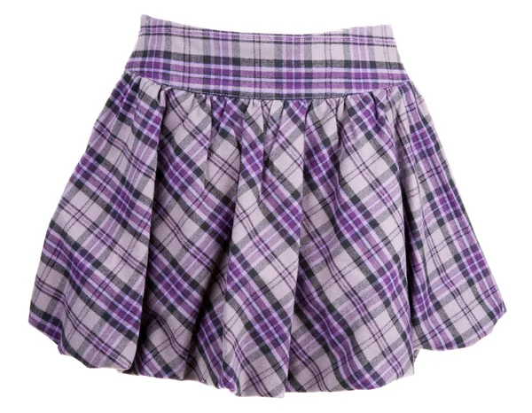 フェミニンな格子縞のスカート — ストック写真