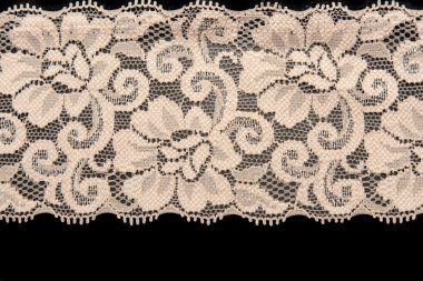 Beige lace with pattern flower clipart