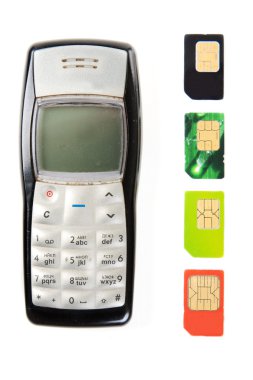 Old mobile phones clipart