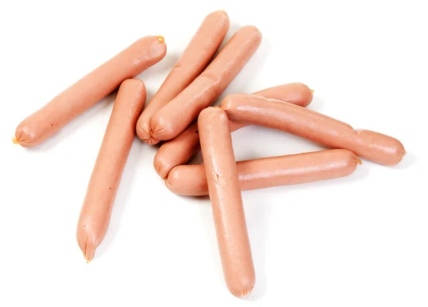 Pile of raw sausages — Stock Photo, Image