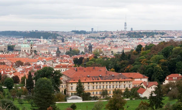 Vista de Praga do topo — Fotografia de Stock