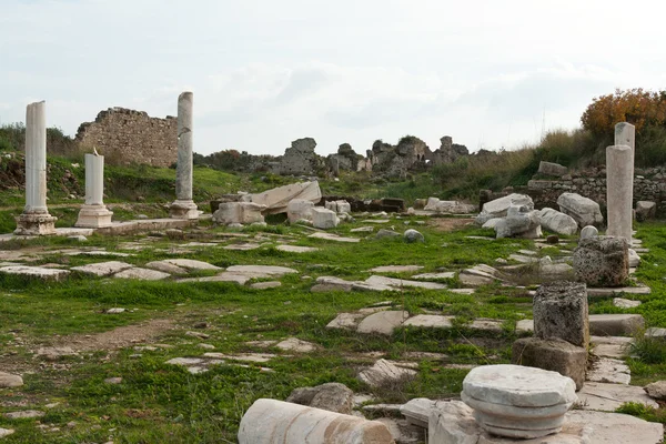 Αρχαία Ερείπια Στην Πόλη Της Πλευράς Τουρκία — Φωτογραφία Αρχείου