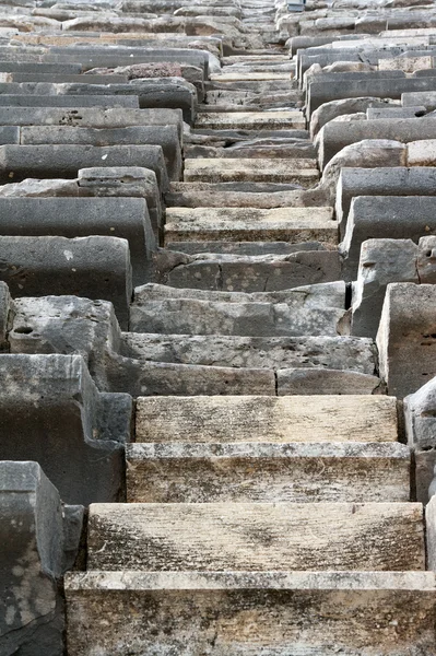 Schodiště Starověký Amfiteátr Side Turecko — Stock fotografie
