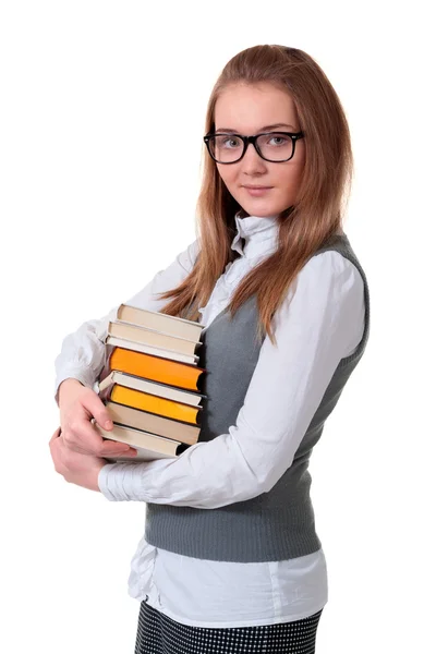 Молодая девушка с книгой — стоковое фото