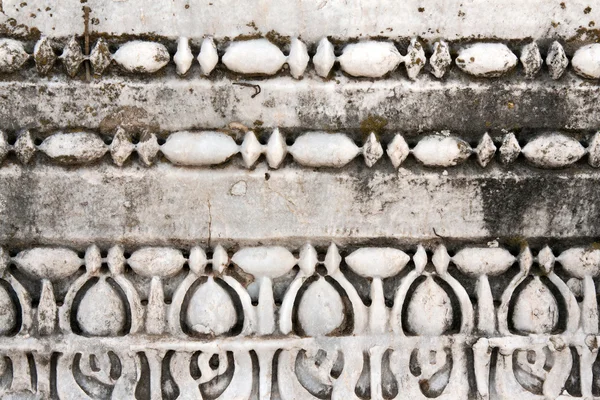 古い白い大理石の彫刻のパターン — ストック写真