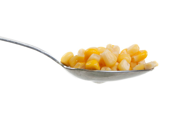 Spoon with corn