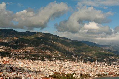 Görünüm dağlarının zemine karşı Türkiye'de şehir Alanya