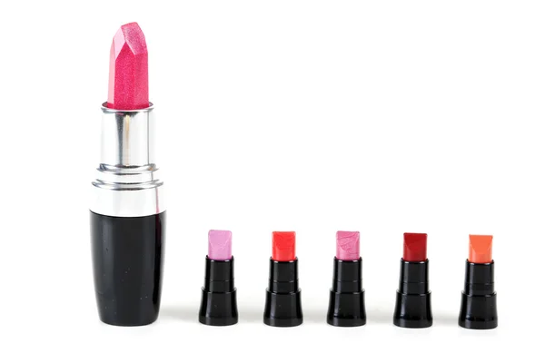Tiny Lipsticks Installed Number — Stock Photo, Image
