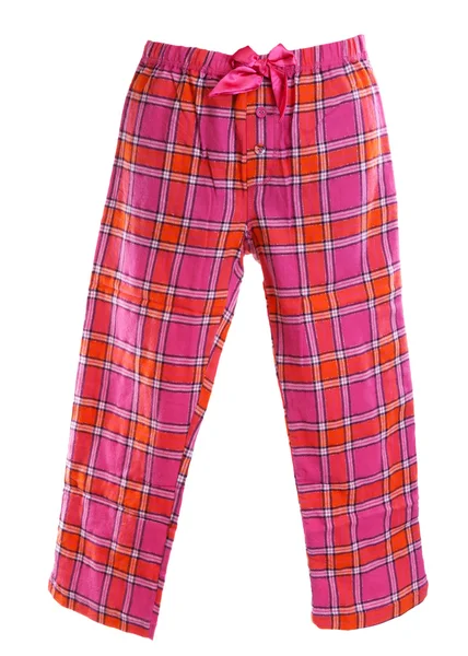 Pantalon pyjama à carreaux — Photo