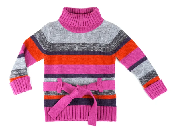 Pasiasty sweterek dla dzieci — Zdjęcie stockowe