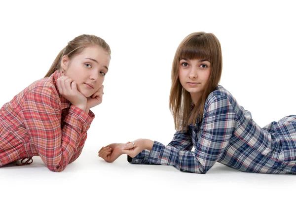 두 젊은 아름 다운 소녀 — 스톡 사진