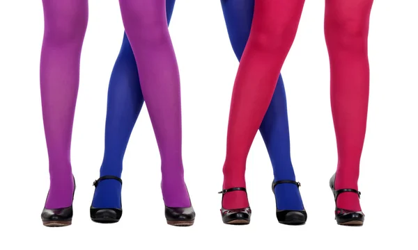 Женские ноги в колготках — стоковое фото