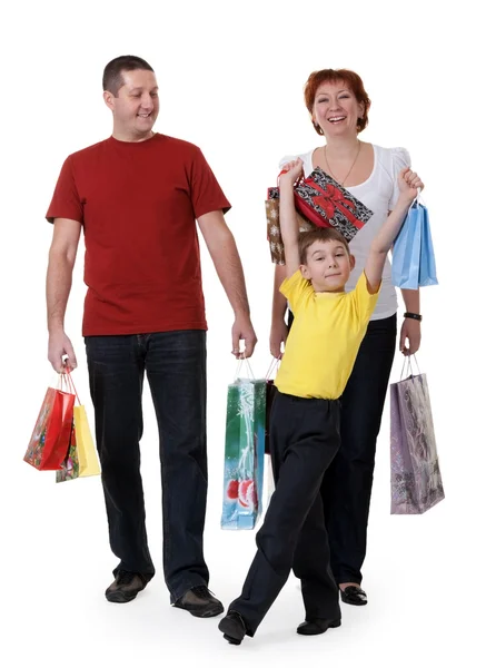 Alışveriş için aile — Stok fotoğraf