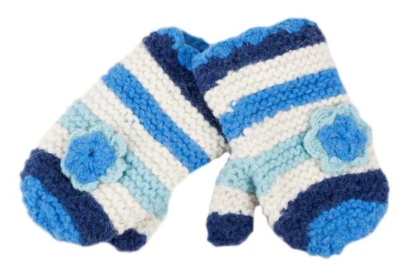 Teplé pletené rukavice — Stock fotografie