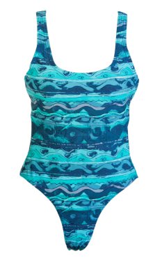 Conjoint blue swimsuit clipart