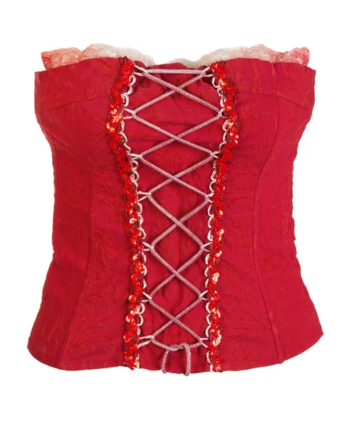 stock image Red corset female