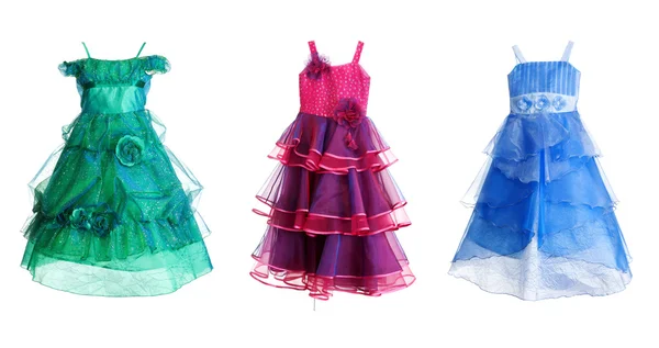 Collage de tres vestido festivo —  Fotos de Stock