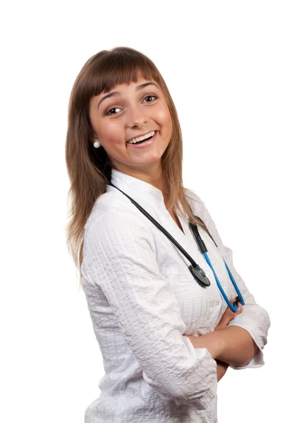 Piękna młoda kobieta lekarz — Zdjęcie stockowe