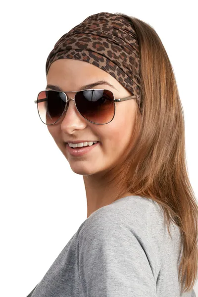 Portret dziewczyny w okularach — Zdjęcie stockowe