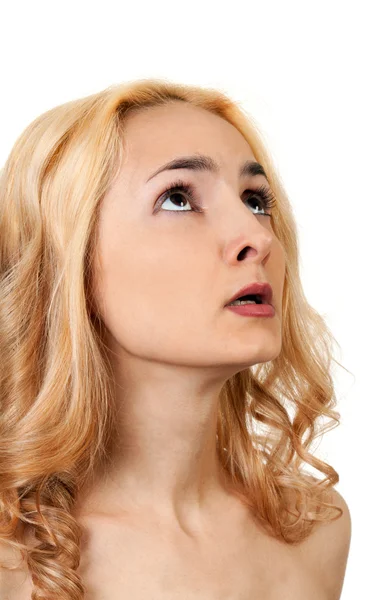 Portret van een mooie blonde — Stockfoto