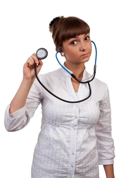 Beautiful young woman doctor Royalty Free Stock Photos