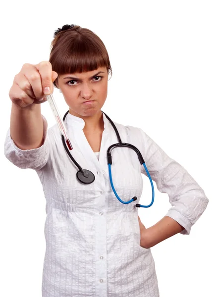 Beautiful young woman doctor — Stock Photo, Image