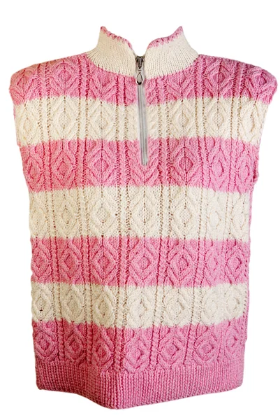 Смугастий візерунок в'язаний светр — стокове фото