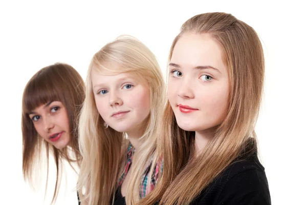 Portret trzech dziewczynek — Zdjęcie stockowe