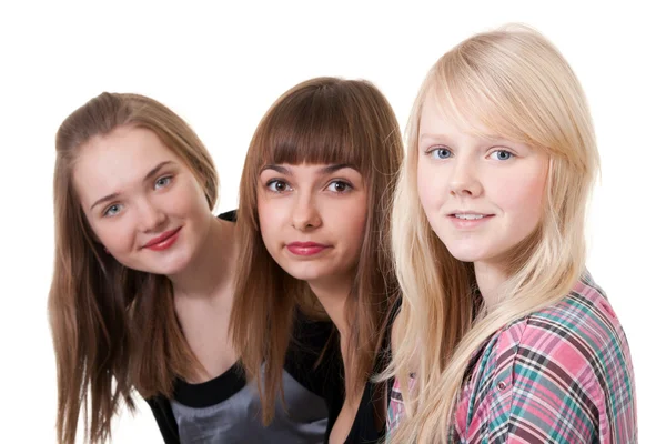 Портрет трех девушек — стоковое фото