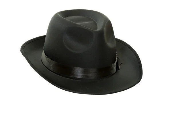 Чоловічий чорний капелюх — стокове фото