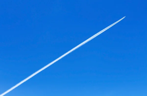Trace of an airplane — Stock Photo, Image
