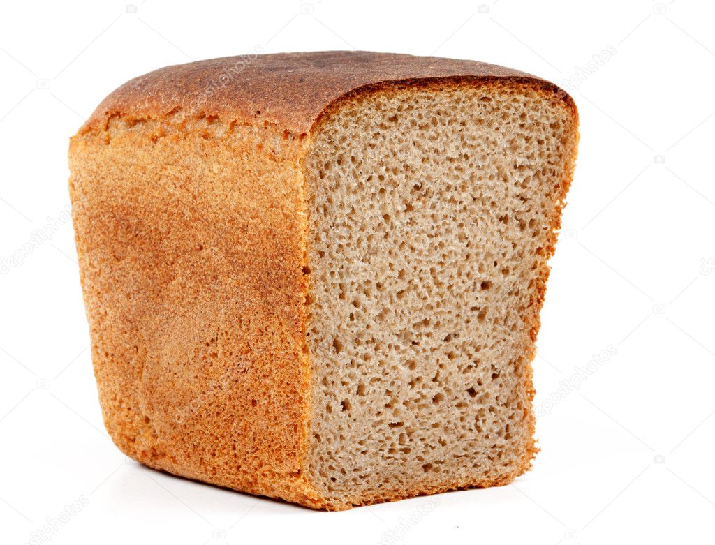 Pane sulla piastra su sfondo bianco pane fresco