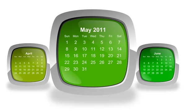 Calendar for may 2011 — Stock Photo, Image