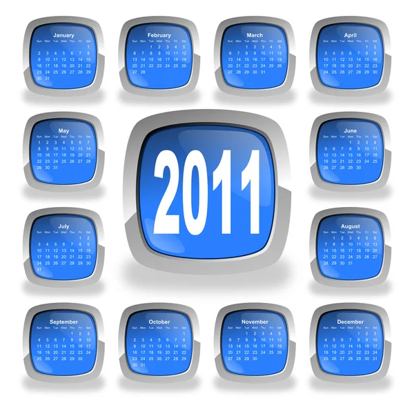 Календарь на 2011 год — стоковое фото
