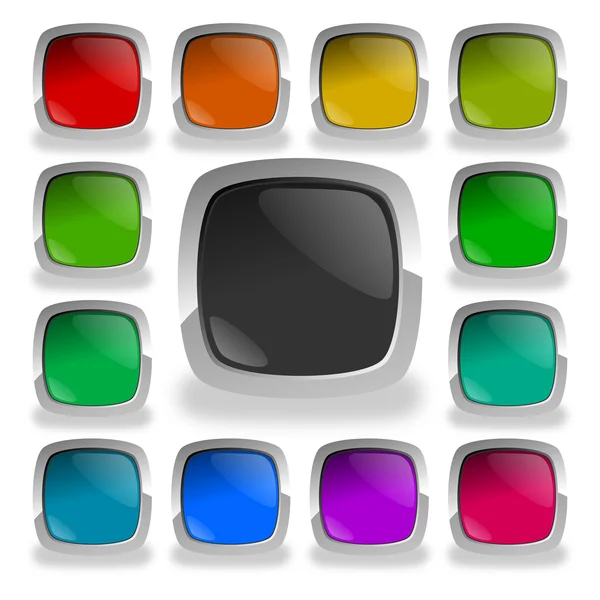 Botones brillantes de colores —  Fotos de Stock