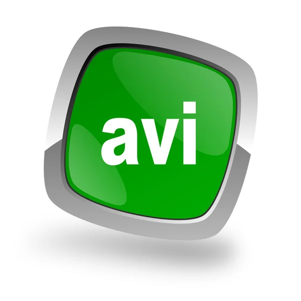Avi ファイルのアイコン — ストック写真