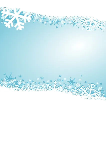 Blauwe kerst achtergrond met sneeuwvlokken — Stockfoto