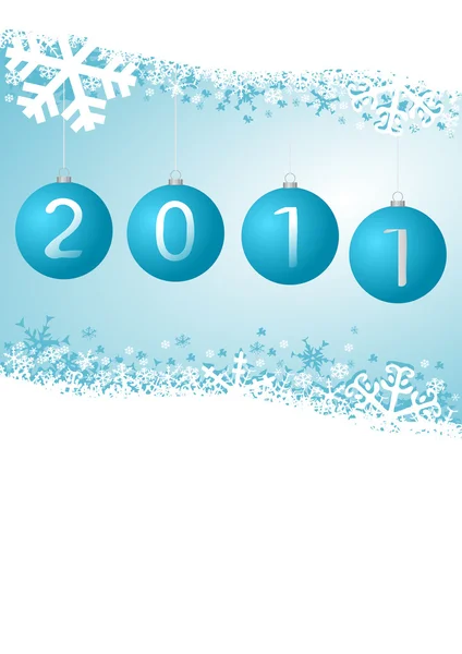 Novoroční zimní obrázek — Stock fotografie