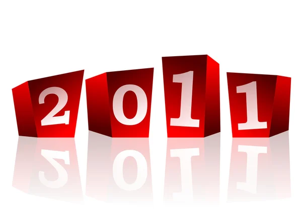 2011 Nieuwjaar illustratie — Stockfoto