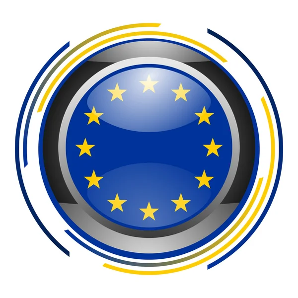 欧洲联盟按钮 — 图库照片